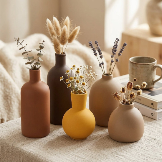 Porcelain Vase Set 5 Pcs